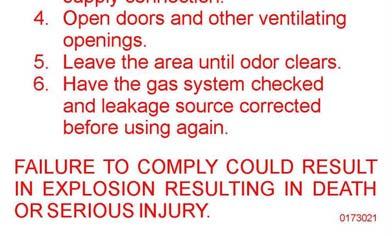 Regulatory codes require you use propane only in your RV. Propane is used as a fuel source for the majority of your appliances.