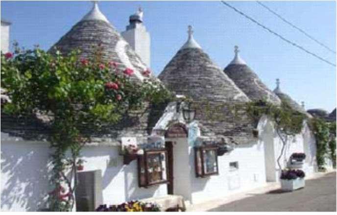 The picturesque Alberobello, a UNESCO World Heritage site, is a unique town with streets lined with 'trulli'. In fact it is known in Italy as the Capital of trulli.