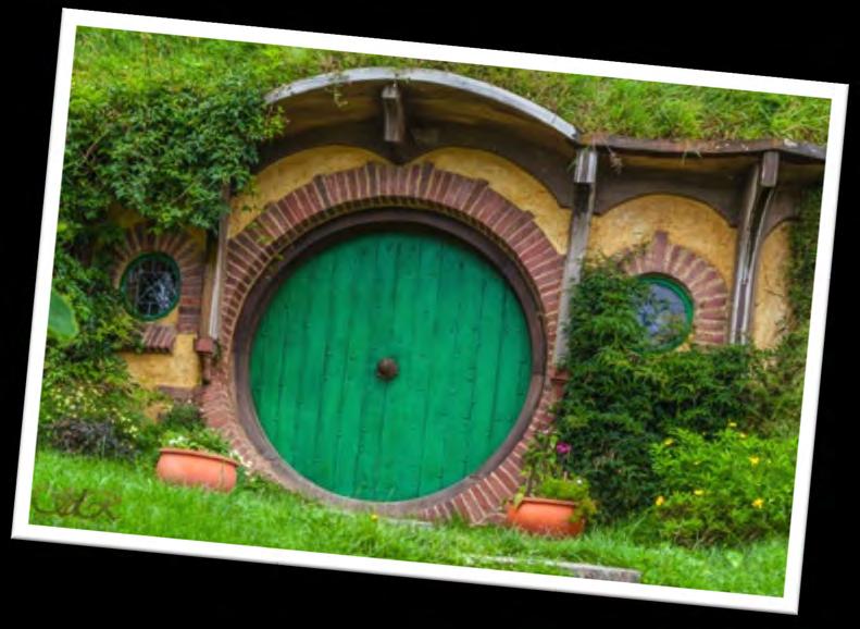 At Hobbiton we will take a short bus ride before going on a walking tour with a guide and other visitors. The tour will take about two hours and will end at a café.