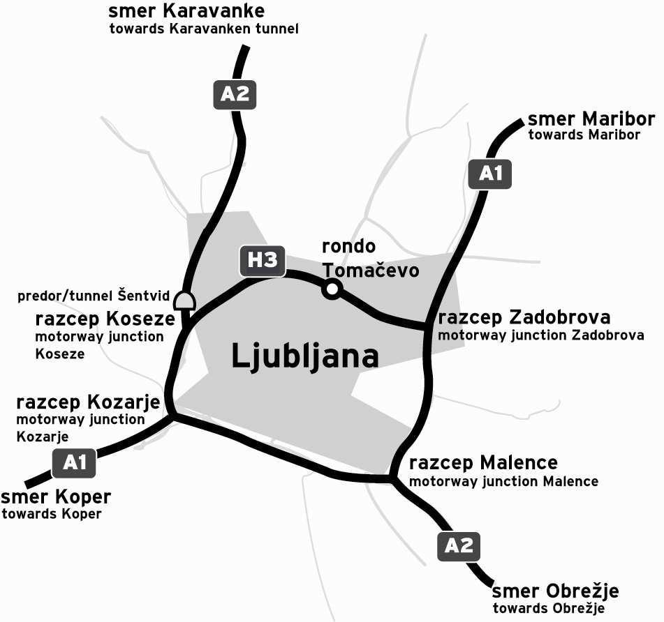 Slika 2: Ljubljanska obvoznica (Vir:http://www.dars.si/Dokumenti/Cestnina/Cestninski_sistem_in_ceste/Vinjetni_sist em_in_ceste_222.
