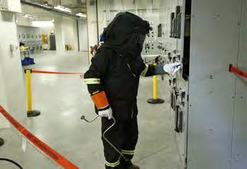 while wearing the hood. Meets and exceeds NFPA 70E PPE Category 4+ standards and has an arc rating of 106 cal/cm 2 ATPV.