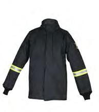 731406467844 Coats are made from an ultralight Aramid fabric for maximum durability and protection. Meets and exceeds NFPA 70E PPE Category 4+ standards and has an arc rating of 106 cal/cm 2 ATPV.