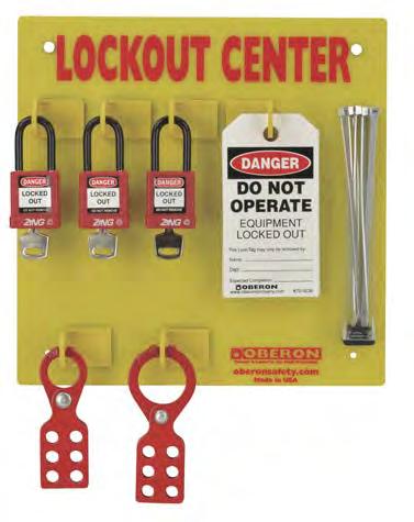 35 Wall Mounted Electrical Center 3-Lock Acrylic Wall Mounted Lockout Center 11¾ tall x 11 ¾ wide x.