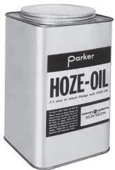 atalog 4400 US and itting Lubricants, Perforator, and Mandrel Kits Hoze-Oil Parker s improved hose assembly lubricant reduces hose assembly make-up time.
