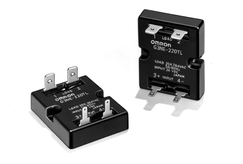 Solid State Relays G3NE Compact, Low-cost, SSR Switching 5to20 A Wide load voltage range: 75 to 264 VAC. Dedicated, compact aluminum PCB and power elements used.