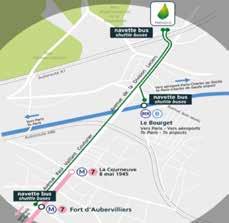 If you want to get straight to the Bourget venue from the station (gare) or the airport: Please note that to be accepted within the premises of the COP21 your luggage should have a maximum size of