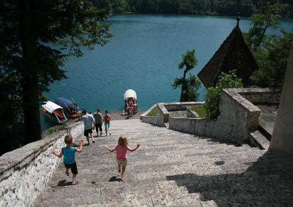 Bled island Are you a boat captain, a train driver or a pilot on today's trip? The most beautiful family trips By boat, train and cable car.