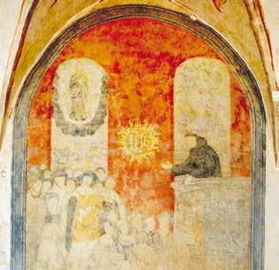 1. Nekaltojo Prasidėjimo Švč. Mergelė Marija, Vilniaus bernardinų vienuolyno sienų tapybos kompozicijos fragmentas, XVI a. pab. XVII a. pr.
