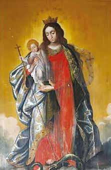 faktas, kad panašios ikonografijos atvaizdai, kartais vadinami Marijos Pergalingosios vardu, Europoje plačiau paplito po 1683 m. krikščionių pergalės prieš turkus prie Vienos 19.