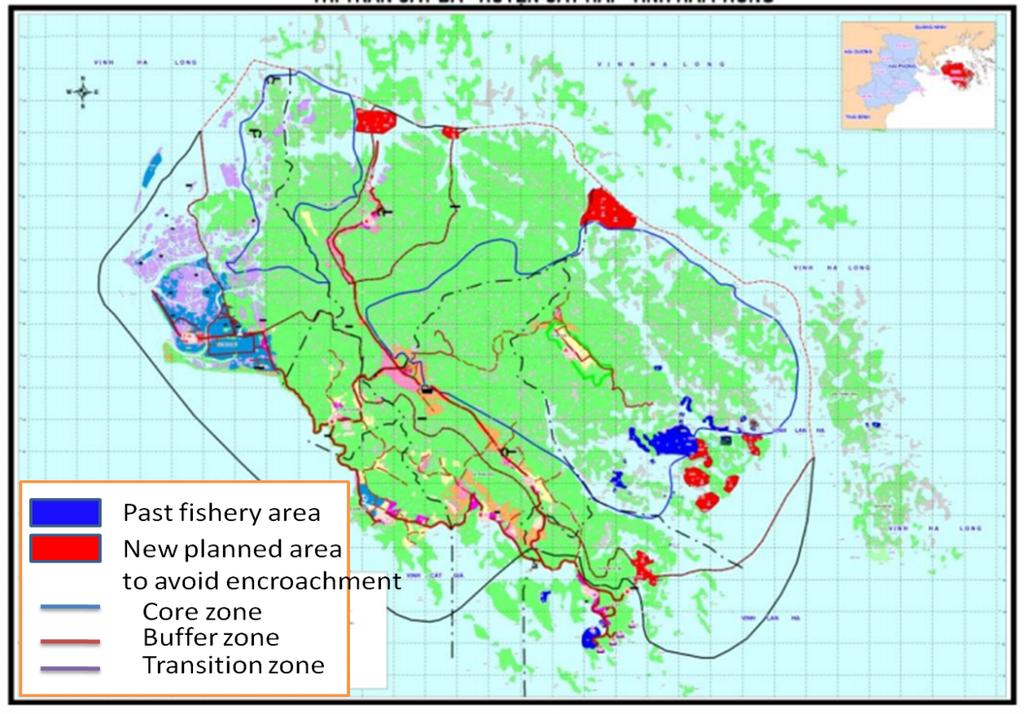 Management of MAB Vietnam s Network of Biosphere Reserves for each of the zones.