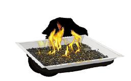 These unique kits allow you to install a gas burning fire pit into a noncombustible base that suits your outdoor living