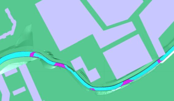Day - Proposed Scheme, West Close up Proposed Scheme Brent River Two hour sun contour