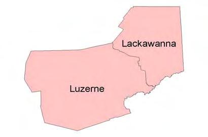 T he Lackawanna/Luzerne MPO includes the all of Lackawanna and Luzerne Counties. Major urban areas include Scranton, Wilkes-Barre, and Hazelton.