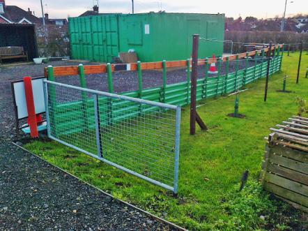 During this work we applied for a second grant for a second hand 20ft. by 8ft. container to Duston Parish Council, and third grant for a 20ft. by 8ft. meeting room from the West Northampton Development Corporation.