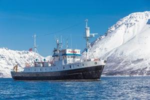 M/V STRØNSTAD Small Expedition Ship Built in 1955 as a typical