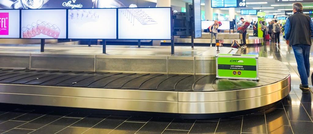 Minimum booking of 5 baggage belts Easily combined with