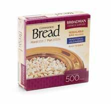 Made in the USA. Box of 1,000 001148412 $18.99 COMMUNION BREAD Broadman s inexpensive, unleavened, hard bread is made of wheat flour and water.