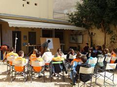 ACCOMMODATION & FOOD Volunteers will be accommodated in a primary school in the town of Aspropyrgos.