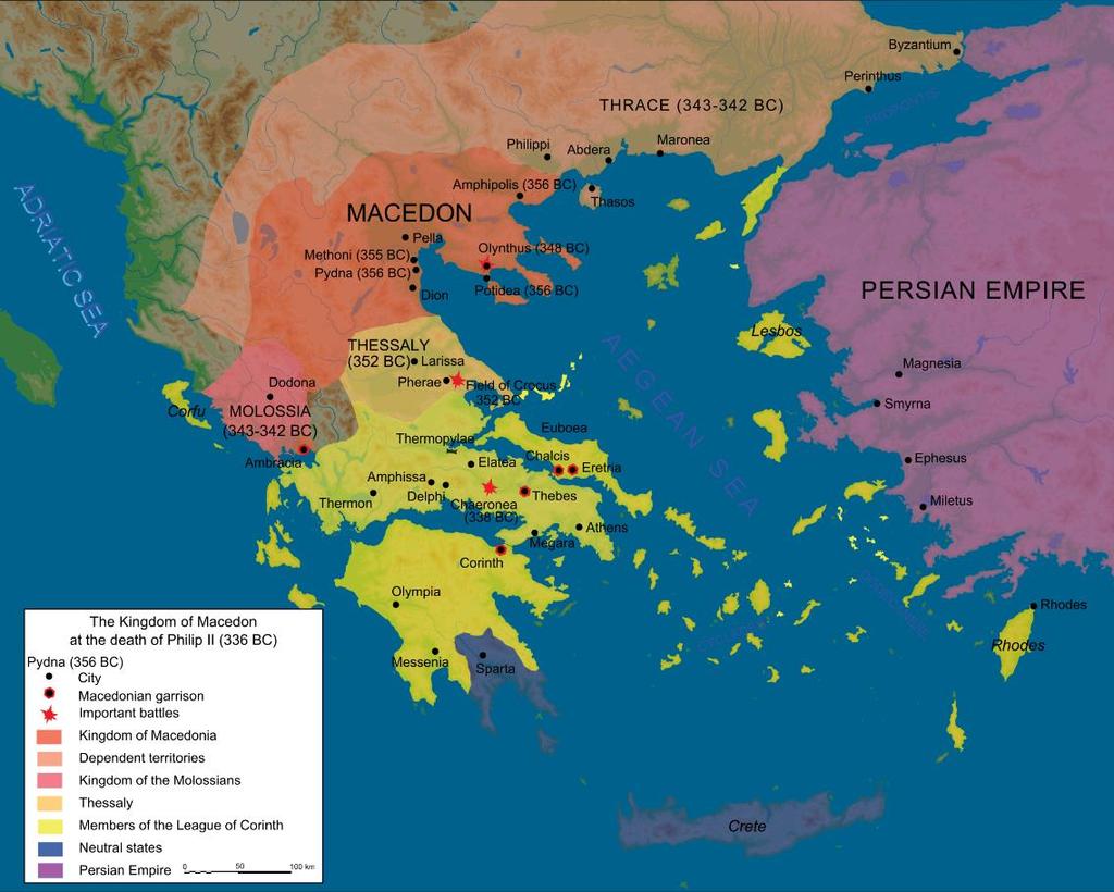 Macedonia North of Greece viewed by the Greeks as