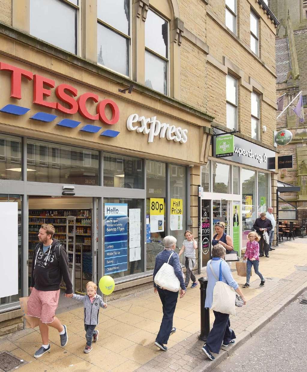 Weighted Income: 18.5% Tesco 14.8% Yorkshire Building Society 22.5% Superdrug 25.