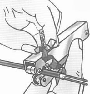2) Ringing Tool The correct amount of sheath as shown above should be scored with a ringing tool.
