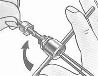 Leave the gland nut and compression ring on the stripped end of cable and position the seal pot in the recess within the gland body and screw the gland into the Pot wrench.