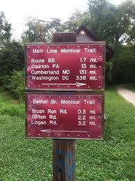 A Bike Adventure by Rebecca Regeth In the spring of 2017 I went for a walk on the Montour trail. I walk this trail frequently and often glance at this sign.
