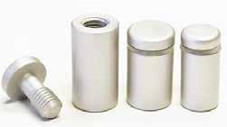 STANDOFFS Silver anodized aluminum standoffs Available sizes: 1.6cm x 2.