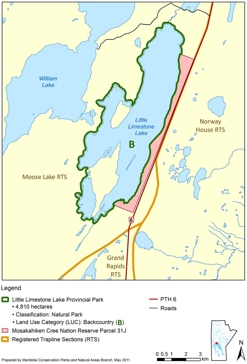 4 Little Limestone Lake Provincial Park The area was designated a provincial park on June 7, 2011.