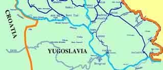 000km 2 of lowland area, linking or incorporating many rivers and channels. Furthermore, the Project set up new connections of the Danube and the Tisza in the Backa and the Banat region.