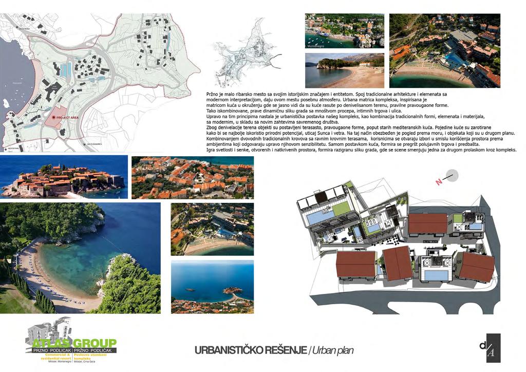 Urban design Pržno is a small fishermen village with its historical significance and entity.