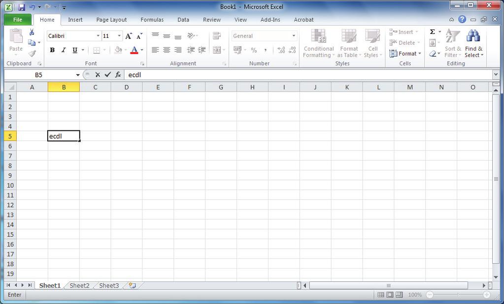 Defaultni tip Excel fajlova (u verzijama Officea 2007 i 2010) je.xlsx. Prethodne verzije Excela (2000, XP i 2003) koristile su tip fajla.xls. MS Excel se startuje najčešće dvostrukim klikom na ikonicu prečice smještenu na desktopu (slika 10.