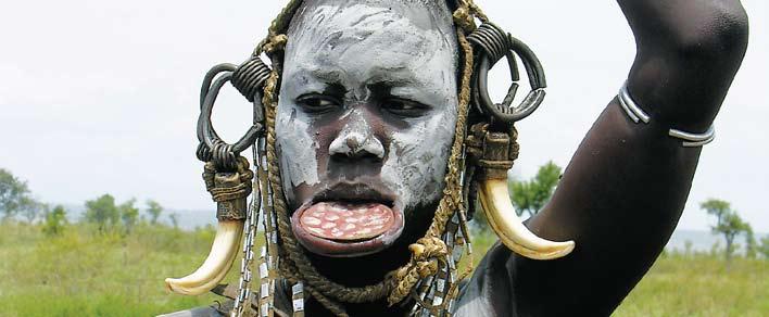 Detailed Itinerary Ethiopia The Horn of Africa May 23/18 Woman from Mursi tribe. Photo: Cheryl Chanter Few places offer such a myriad of experiences for the traveler as Ethiopia.
