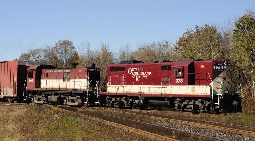 14 December 2009: The Ontario Southland Railway (OSR) begins operations in St. Thomas, taking over the Canadian Pacific tracks between St.