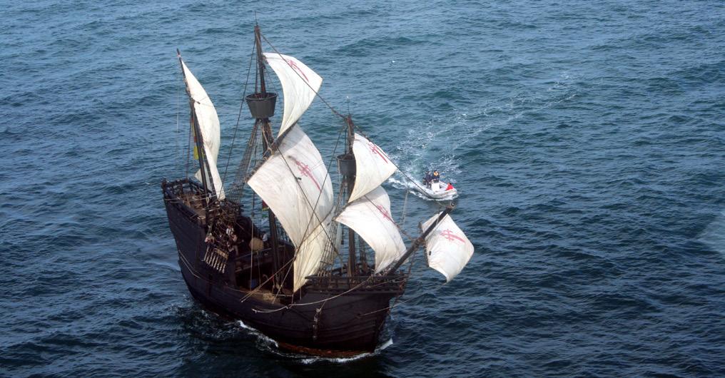 origin. The Nao Victoria is the only replica of the original ship that managed to circumnavigate the world.