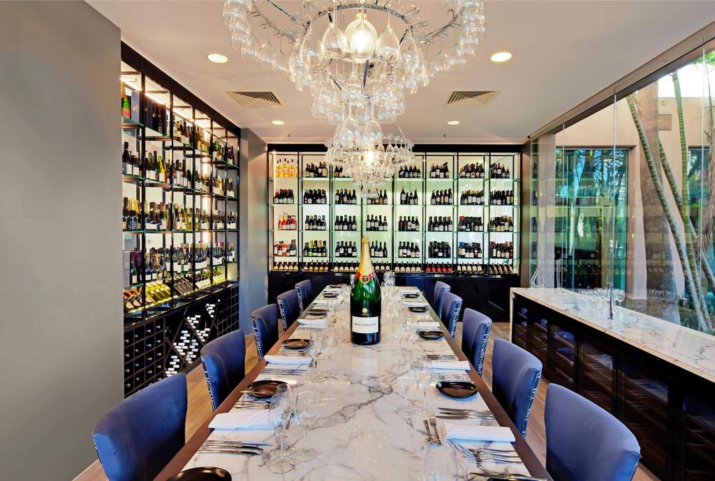 Balthazar Wine & Dining Seating Capacity 18 guests Balthazar is an innovative wine and dining destination on the Gold Coast.