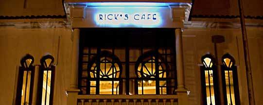 Rick s Cafe Rick s Cafe recreates the bar made famous by Humphrey Bogart and Ingrid Bergman in Casablanca, the 1942 film classic.