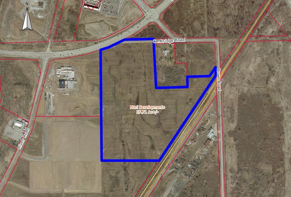 SITE 5 MORI DEVELOPMENTS This site features 37 acres of vacant land surrounded by commercial lands to the north such as Walmart, Canadian Tire Store, Mark s and Rona, the