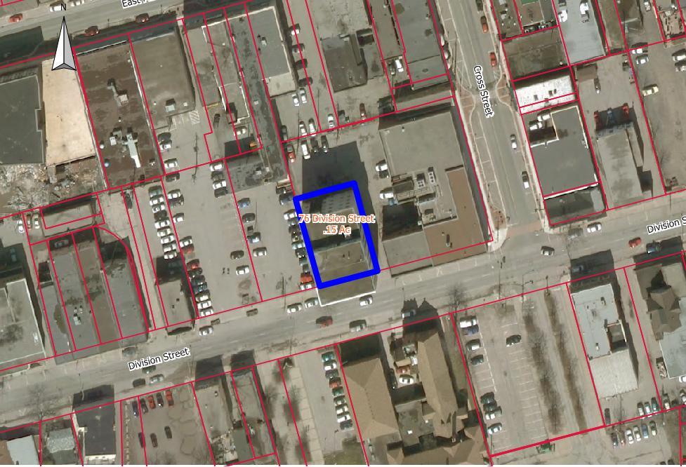 SITE 5 76 DIVISION STREET This 28,000 sq. ft. building is located in downtown in close proximity to the Post Office, Market Square, Civic Square and Court House.