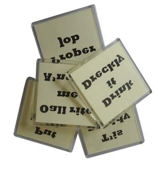Minimum order quantity x 25 COASTERS We can produce coasters for