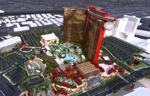 Resorts World, a Chinese themed resort developed by the Genting Group, is being built at the former site of the Stardust and Echelon.