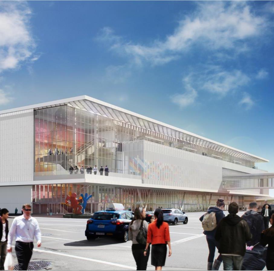 MOSCONE EXPANSION EXPANSION QUICK FACTS On budget and on time-completion 2018 Increasing the largest contiguous exhibition space to