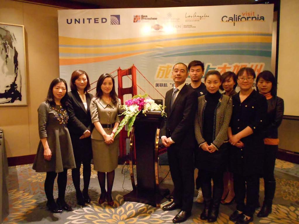 Team with Brand USA, Californian partners and United Airlines to