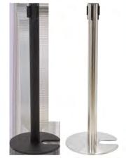 Featuring a Ø320mm cement dome base which adds solidity to the pole and 2m black retractable belt and builtin 4-way adaptor which expands possibilities.