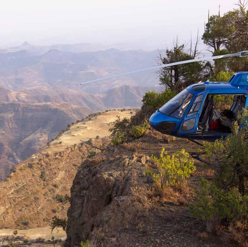 Day 4 This morning we leave for the Simien Mountains, enjoying a spectacular flight following the course of the Tekeze River.