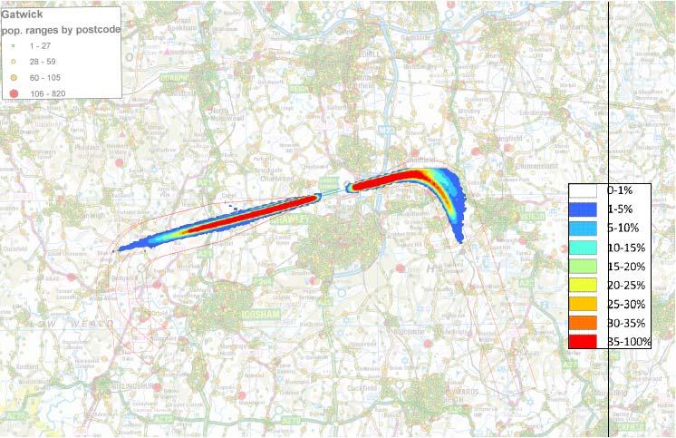 P-RNAV Departure SID Implementation at LGW Consultation Document Conventional Route flown from runway 26L Conventional Route flown from runway 08R Figure8) Density