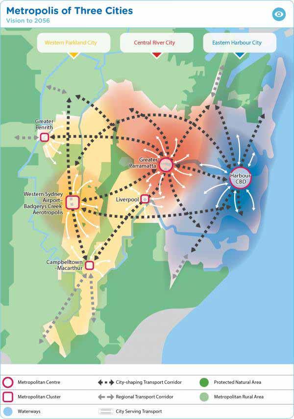Central River City and Western Parkland City are therefore also part of Transport for NSW s Future Transport Strategy 2056.