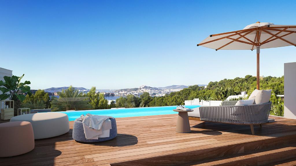 Penthouses with sundecks & pools.