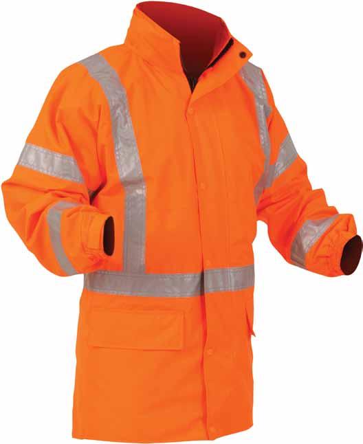 BISON Stamina POLAR FLEECED lined JACKET BISON Stamina lined vest WITH ZIP OFF SLEEVES Orange Enhanced neck protection with this foldaway hood Black anti-pill polyfleece liner Yellow One piece