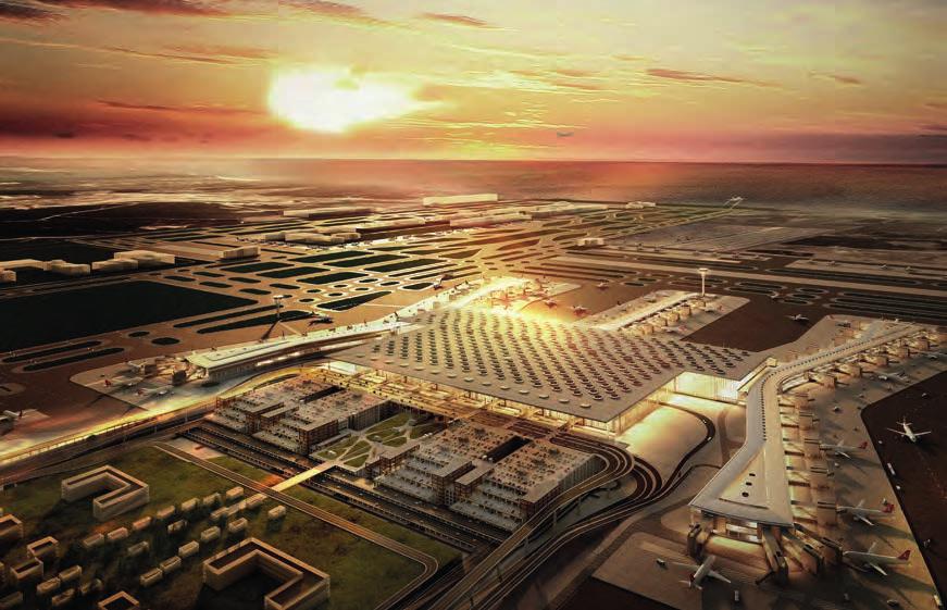 34 ARCHITECTURE Impractical aerotropolis Since the early days of civil aviation, airport planners have tried to devise productive ways to integrate the airport into the city and to use the airport as